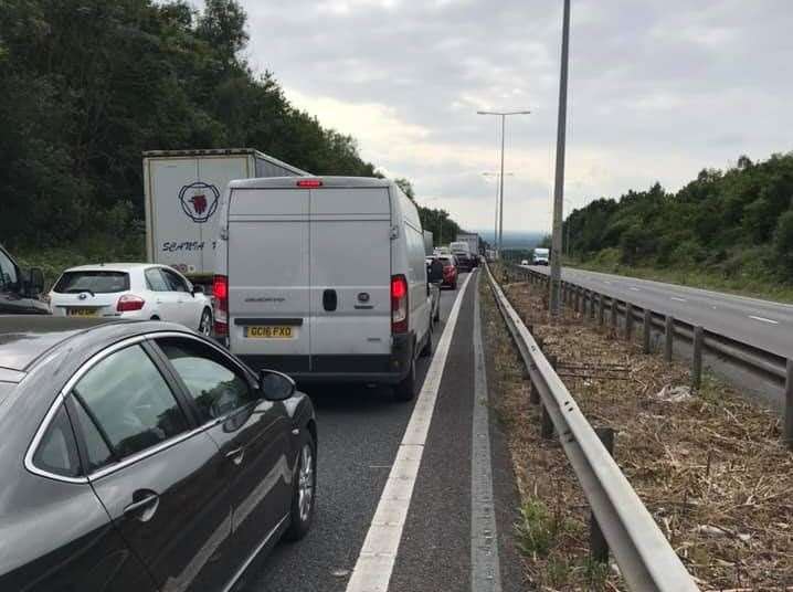 Drivers were stuck at a standtill for hours. Pic: Phil Day (13782482)