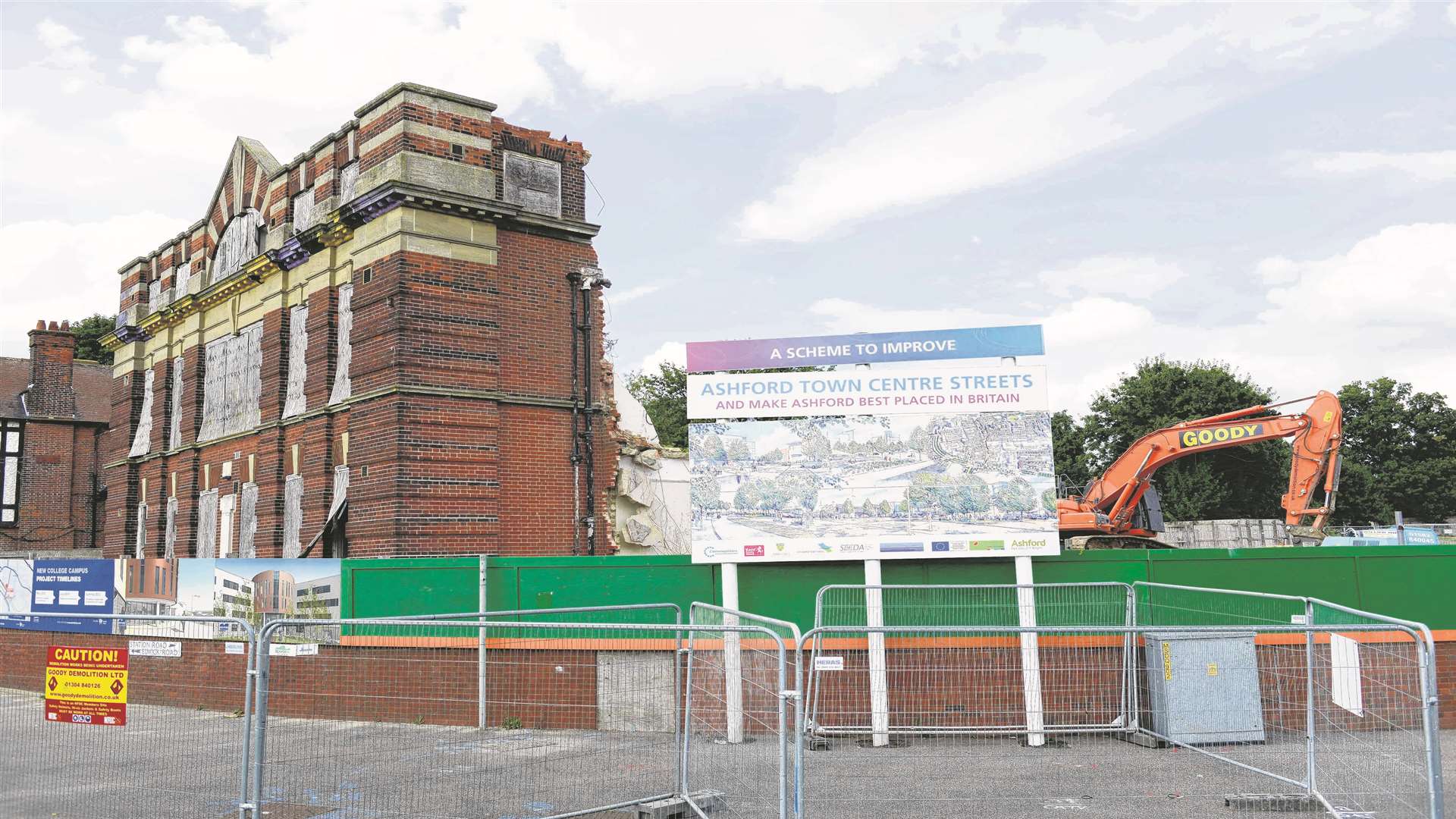 Old buildings on the site were levelled last summer. Picture by Roger Charles.