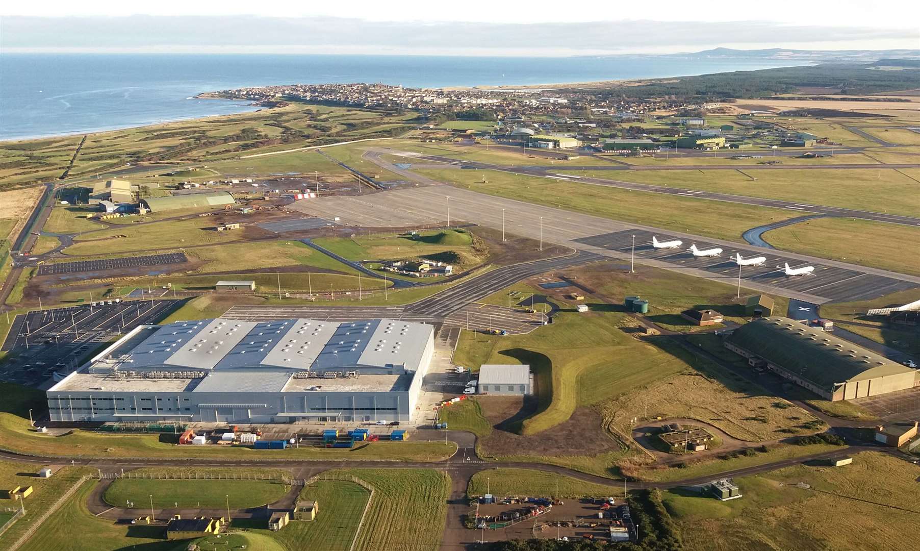 Improvements have been made to the runway at RAF Lossiemouth (MoD/PA)