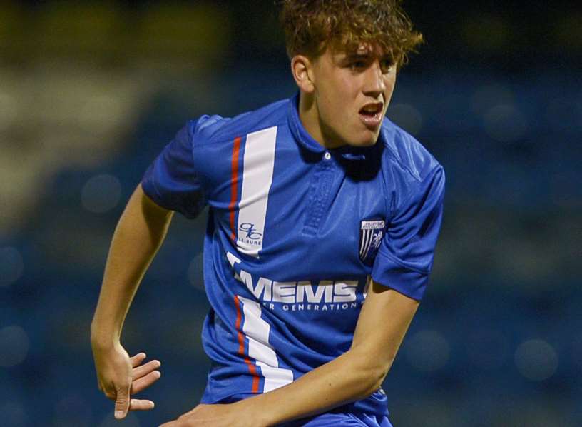 Bradley Stevenson in FA Youth Cup action Picture: Barry Goodwin