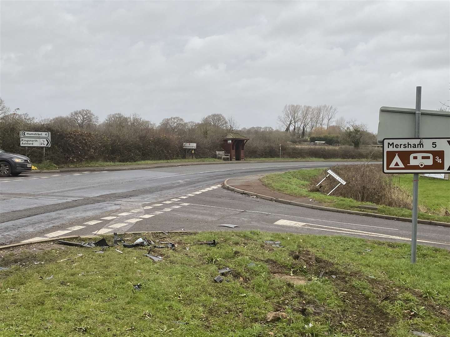 The crash happened on Ashford Road. Picture: Barry Goodwin