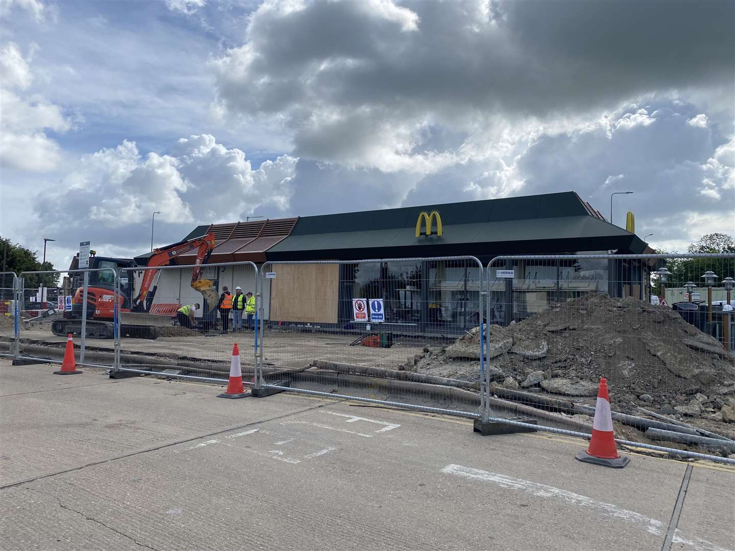 McDonald's in Whitfield, photographed on Monday, as work progresses. Picture:KMG