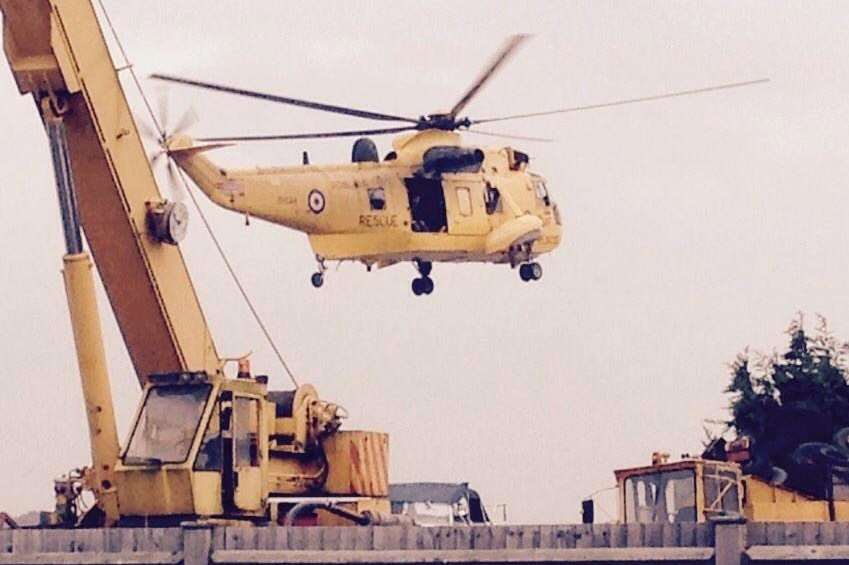 Four men were arrested following the search along the River Medway. Picture from Twitter: @portmedway.