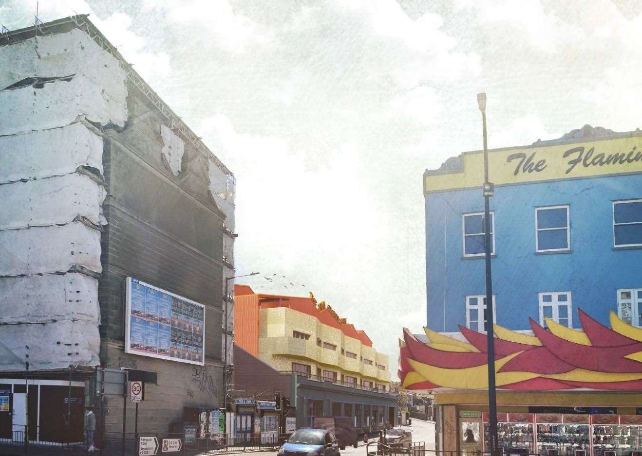 The extension planned for the site in Margate has been branded an "eyesore" by some locals