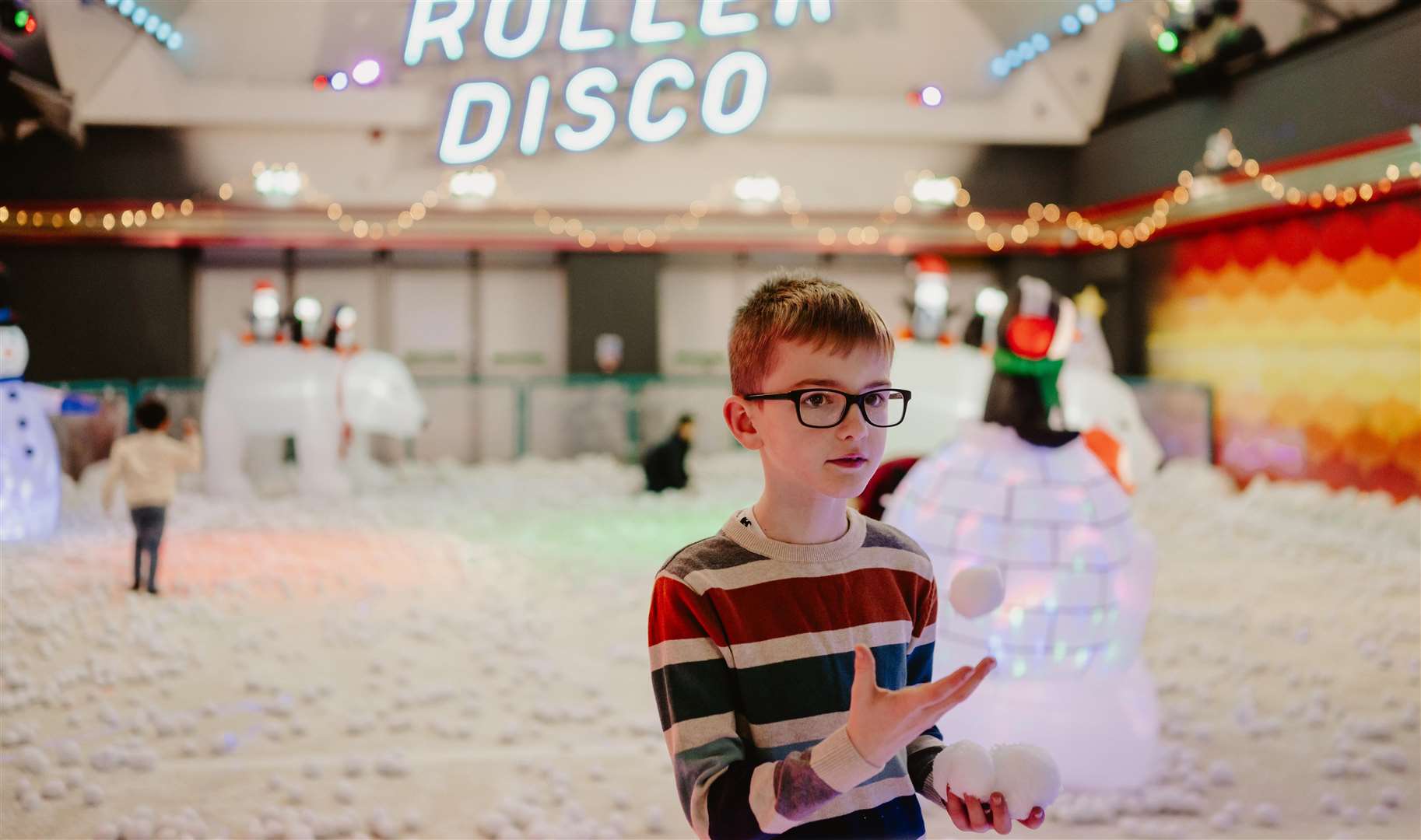 The attraction includes a Santa’s grotto, making reindeer food and an indoor snowball fight. Picture: Dreamland