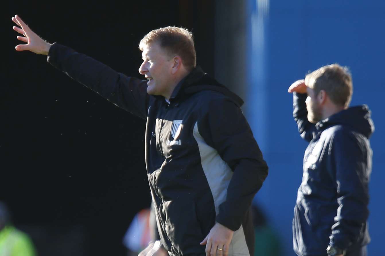 Boss Ady Pennock gets his point across Picture: Andy Jones