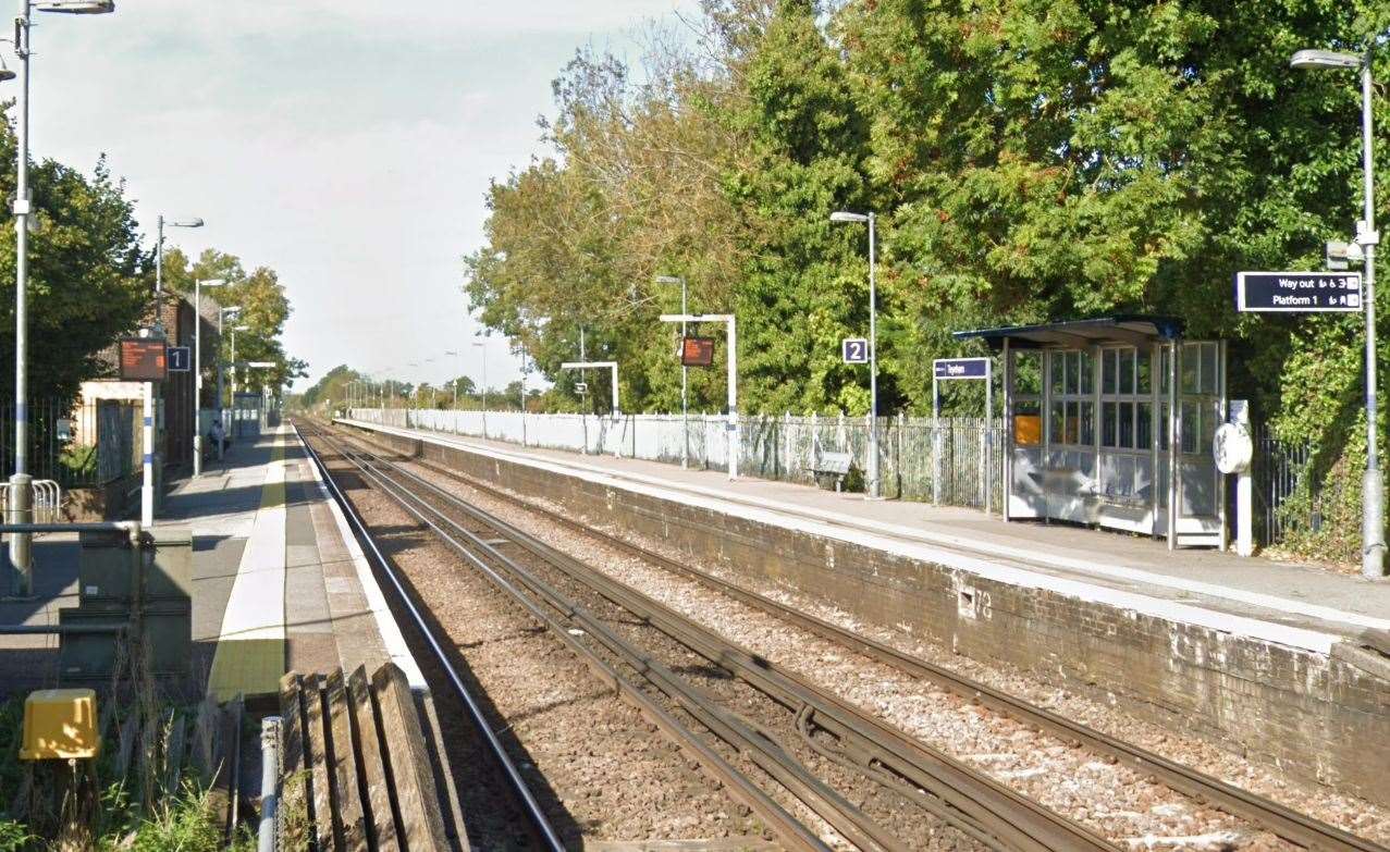 Services between Teynham and Newington have been stopped. Picture: Google