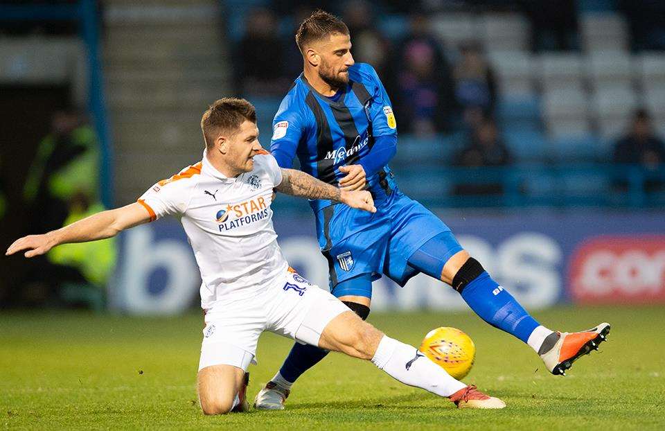 Action between Gillingham and Luton Town Picture: Ady Kerry (5593741)