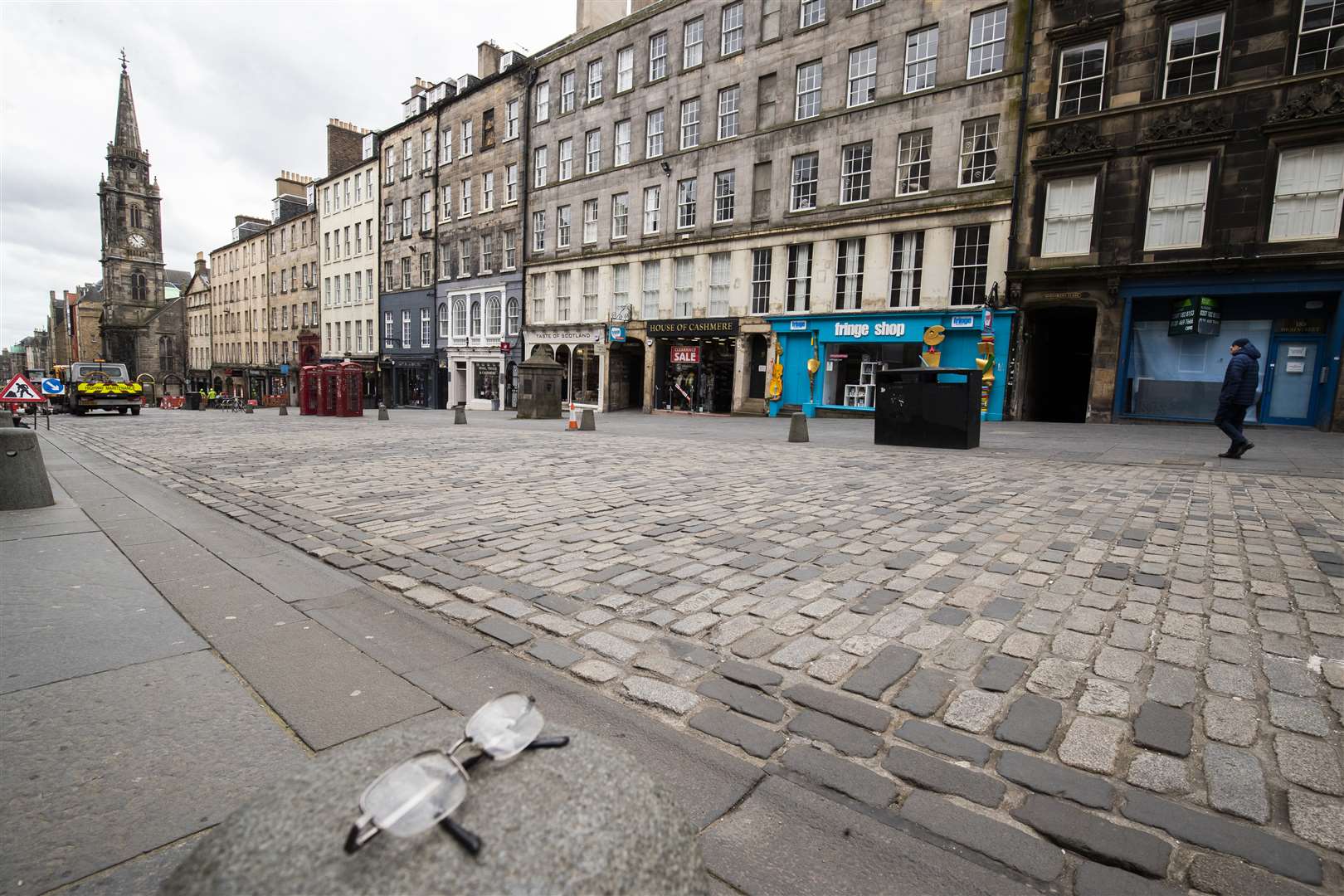 Edinburgh’s empty Royal Mile (Jane Barlow/PA)