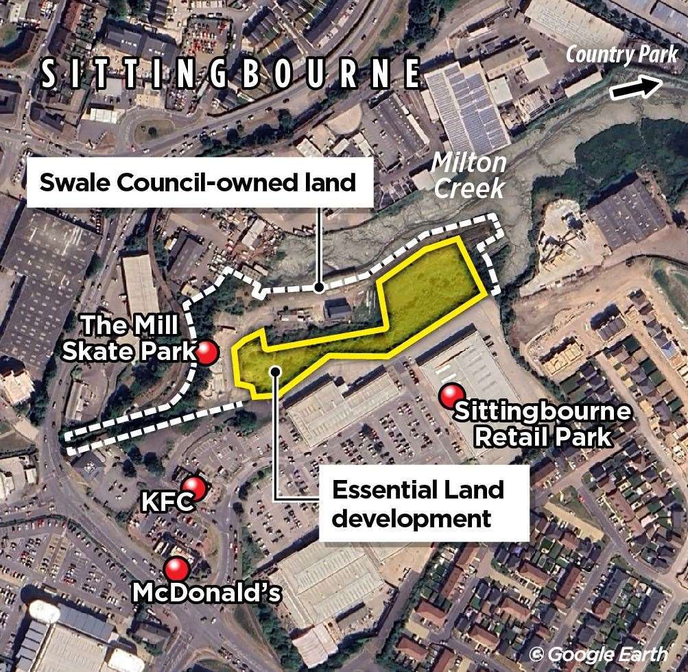 A map of the site