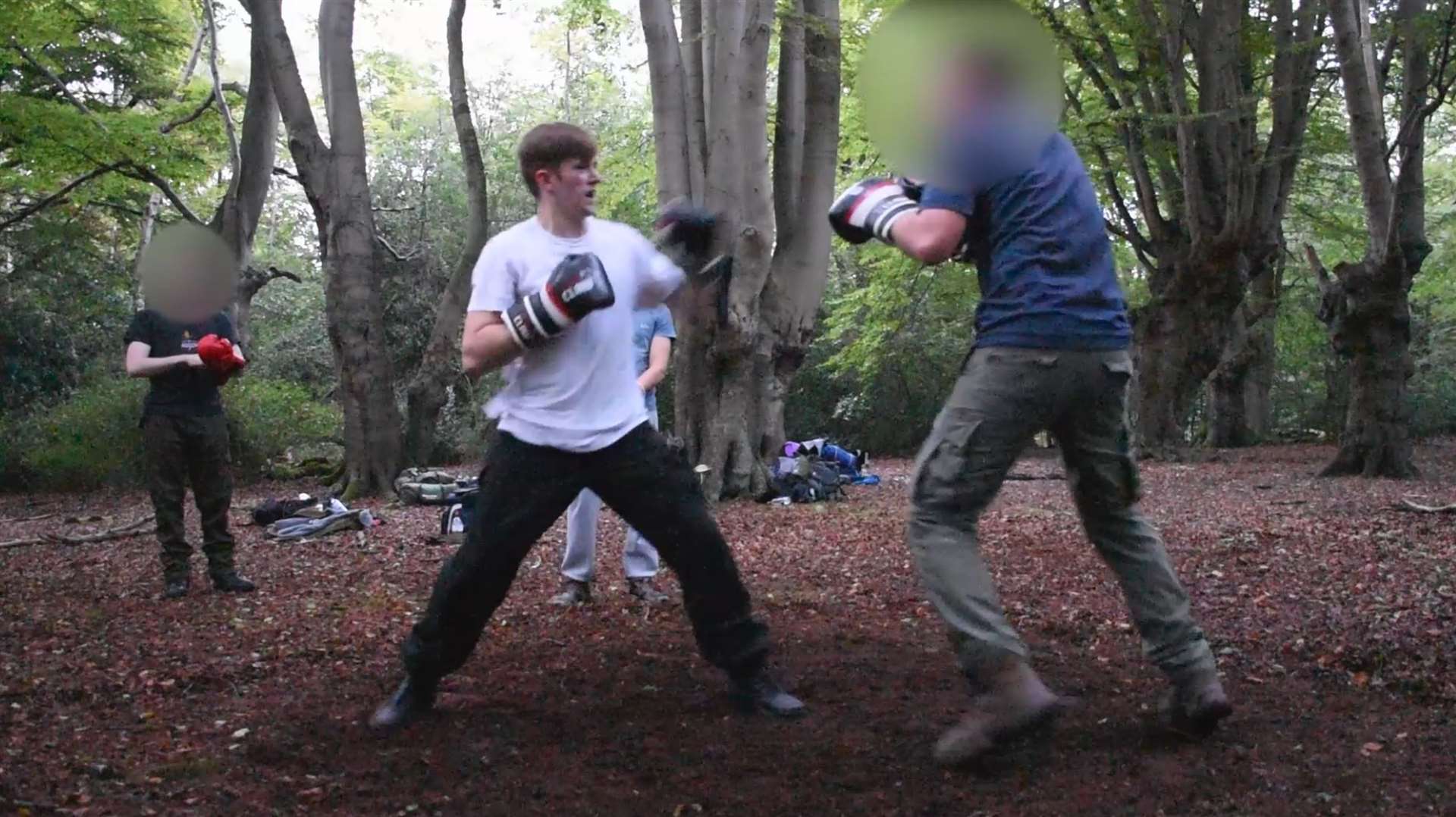 Benjamin Hannam attending an outdoor boxing event (Metropolitan Police/PA)