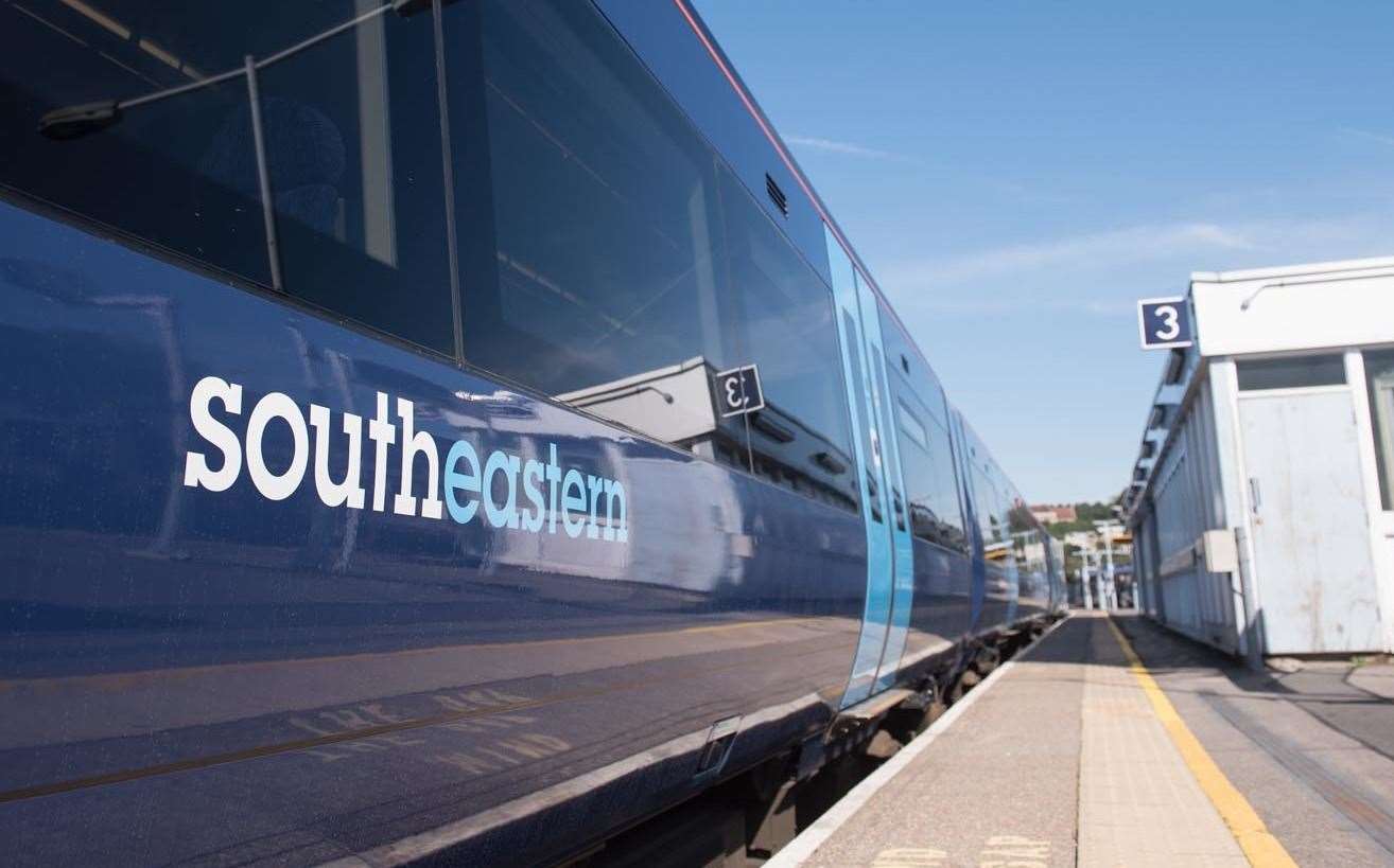 A trespasser has delayed Southeastern train services