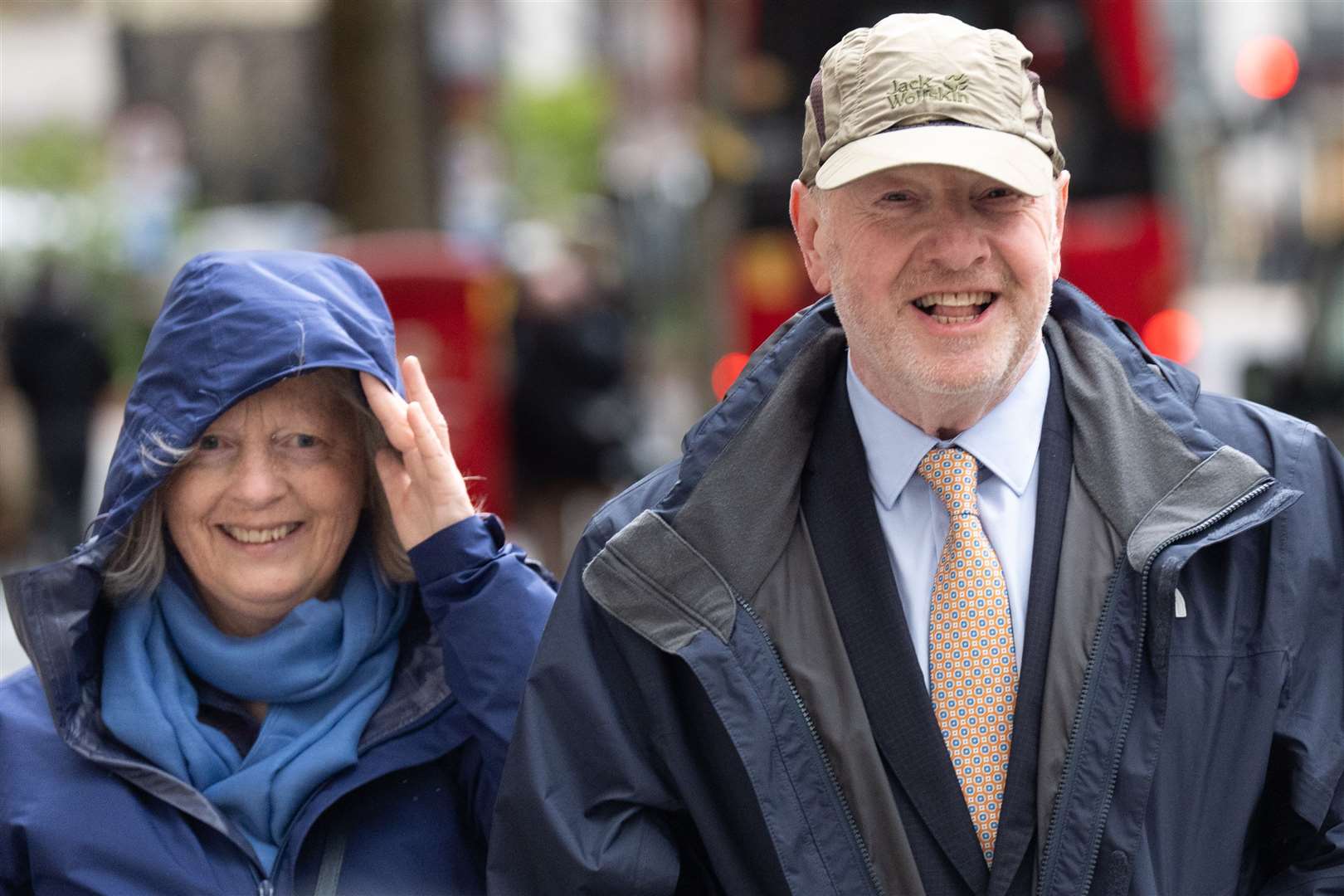 Former subpostmaster and lead campaigner Alan Bates, accompanied by his wife Suzanne Sercombe, at the inquiry on Tuesday (Stefan Rousseau/PA)