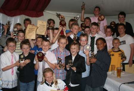 Sheppey juniors' rugby presentation