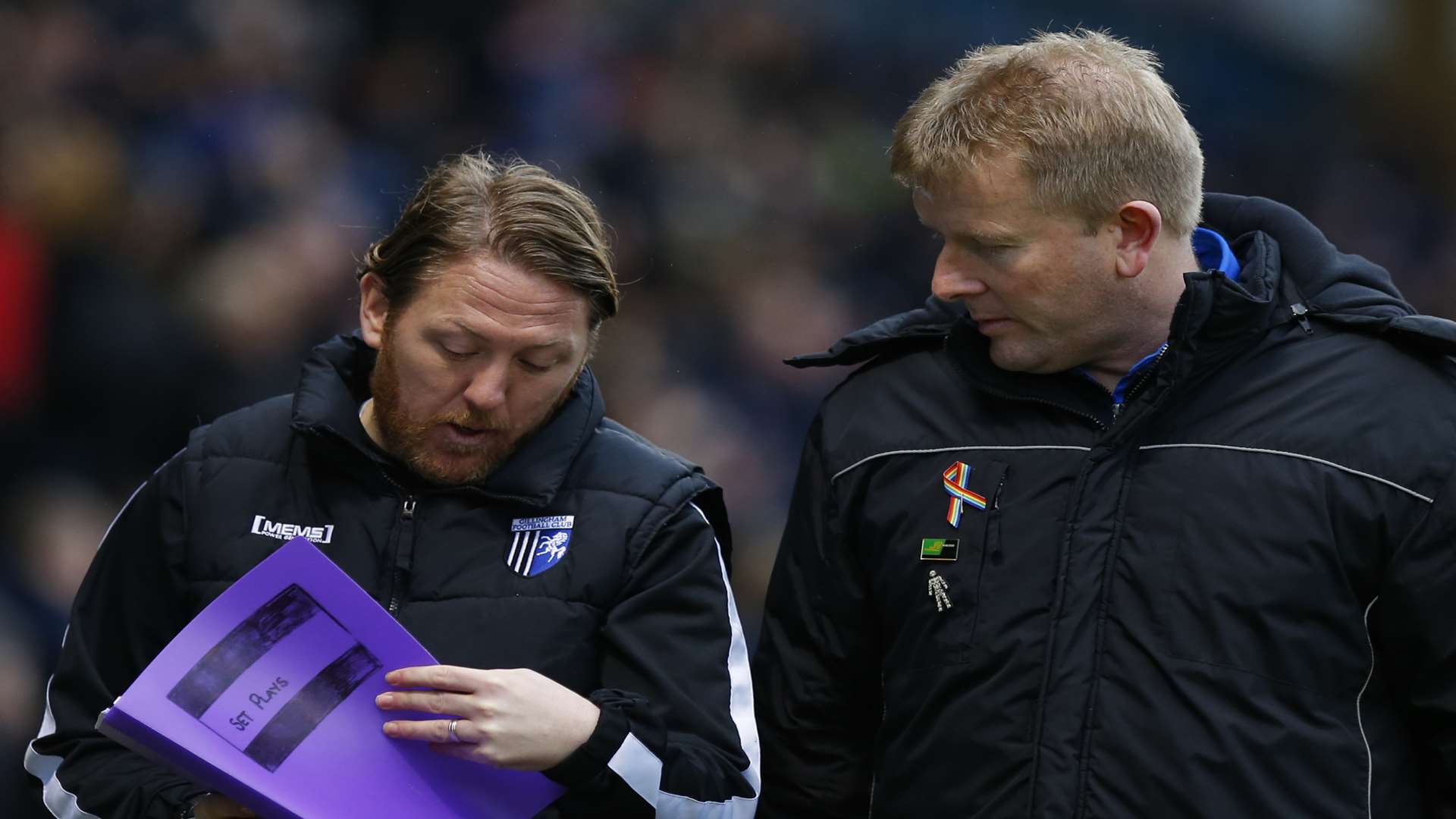 Ady Pennock and Jamie Day talk tactics Picture: Andy Jones