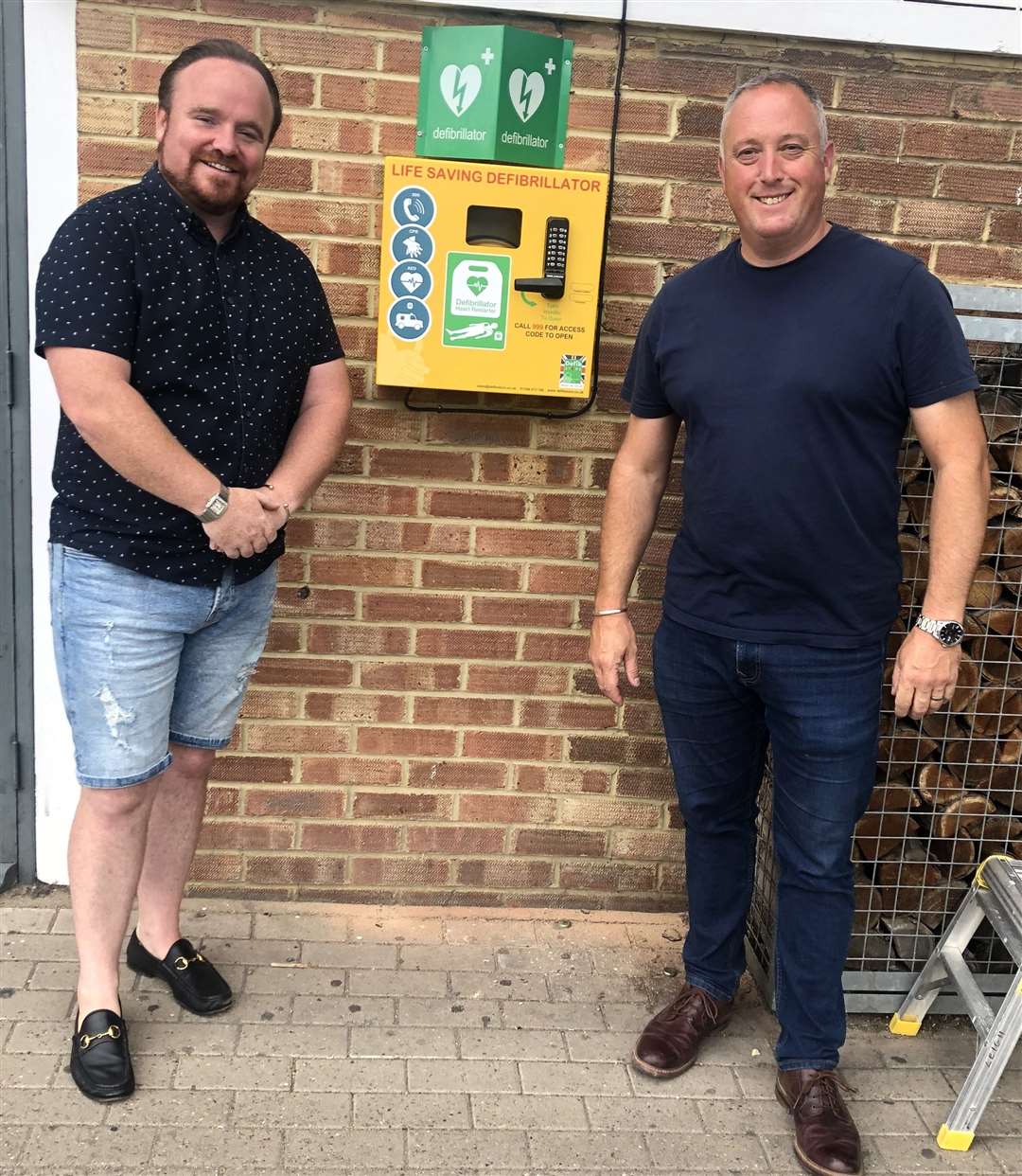 Fundraisers Richard Dannaher (left ) and Mark Taylor