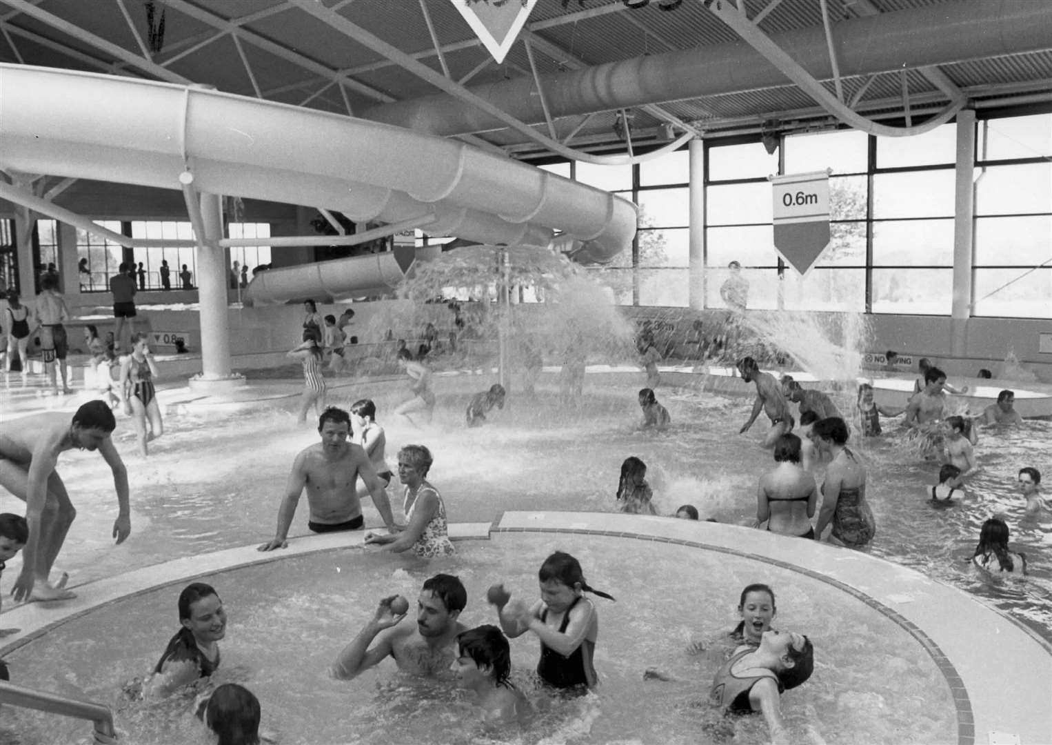 The Leisure Centre in Mote Park, Maidstone pictured in 1991
