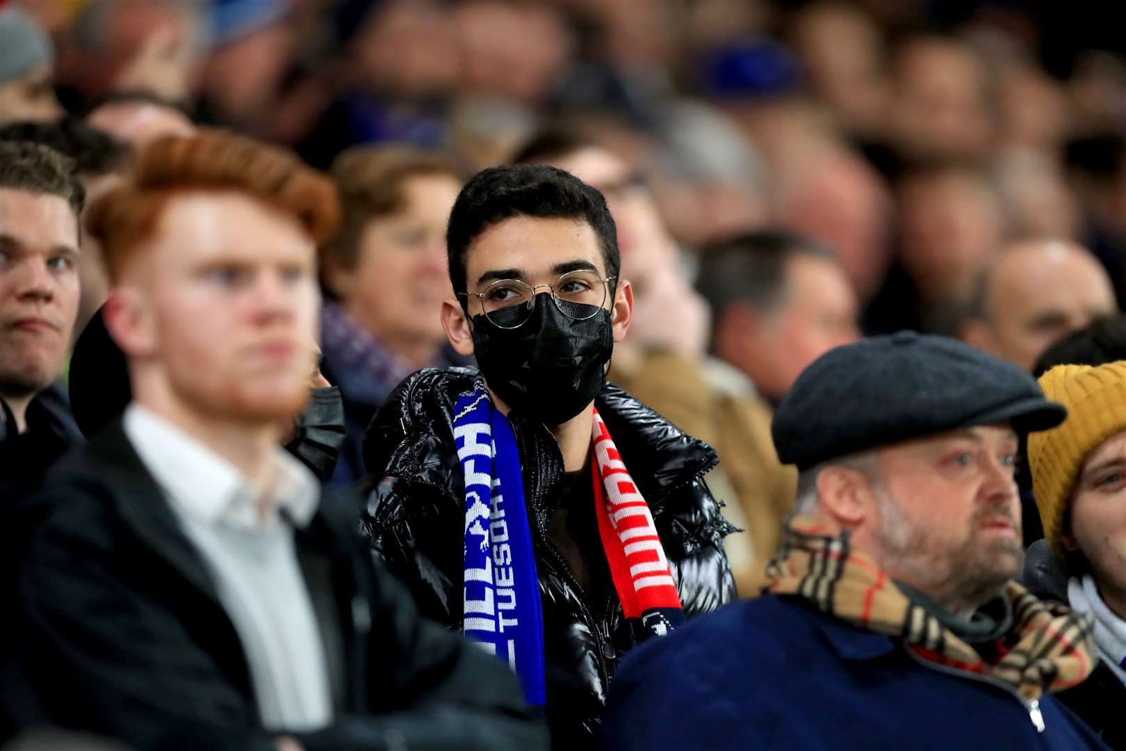 Researchers found that wearing face masks was not particularly protective during large gatherings (Mike Egerton/PA)