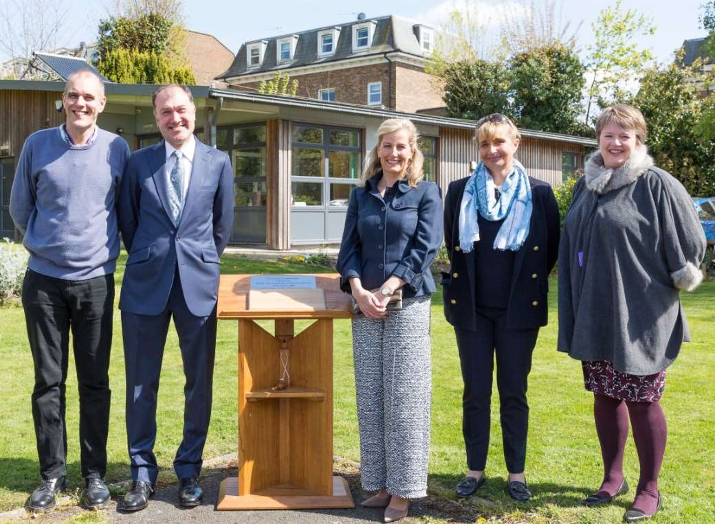 The Countess of Wessex meets the Crossways management team. Picture: David Bartholemew