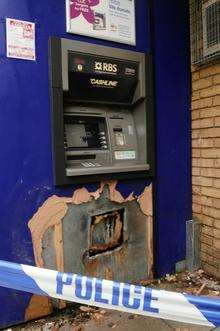 Raiders targeted this ATM at Tesco in Moatfield Meadow, Ashford