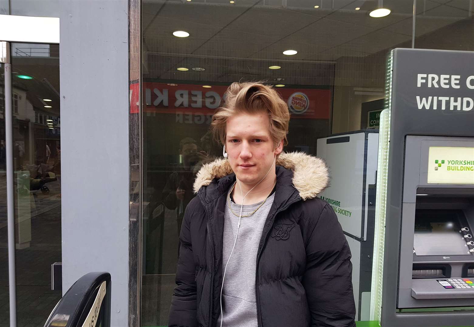 Seb Crocker was one of those waiting for a haircut in Maidstone on Monday