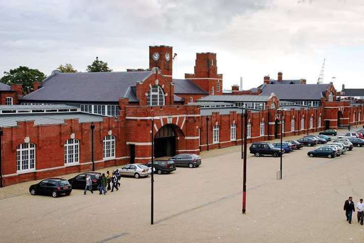 The university's campus in Medway