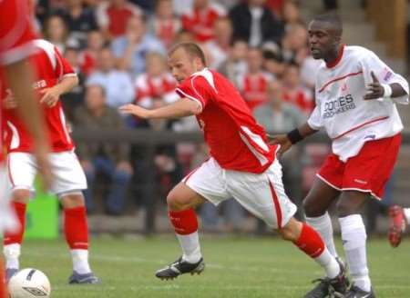 Jody Morris in action against Welling on Wednesday night. Picture: BARRY GOODWIN