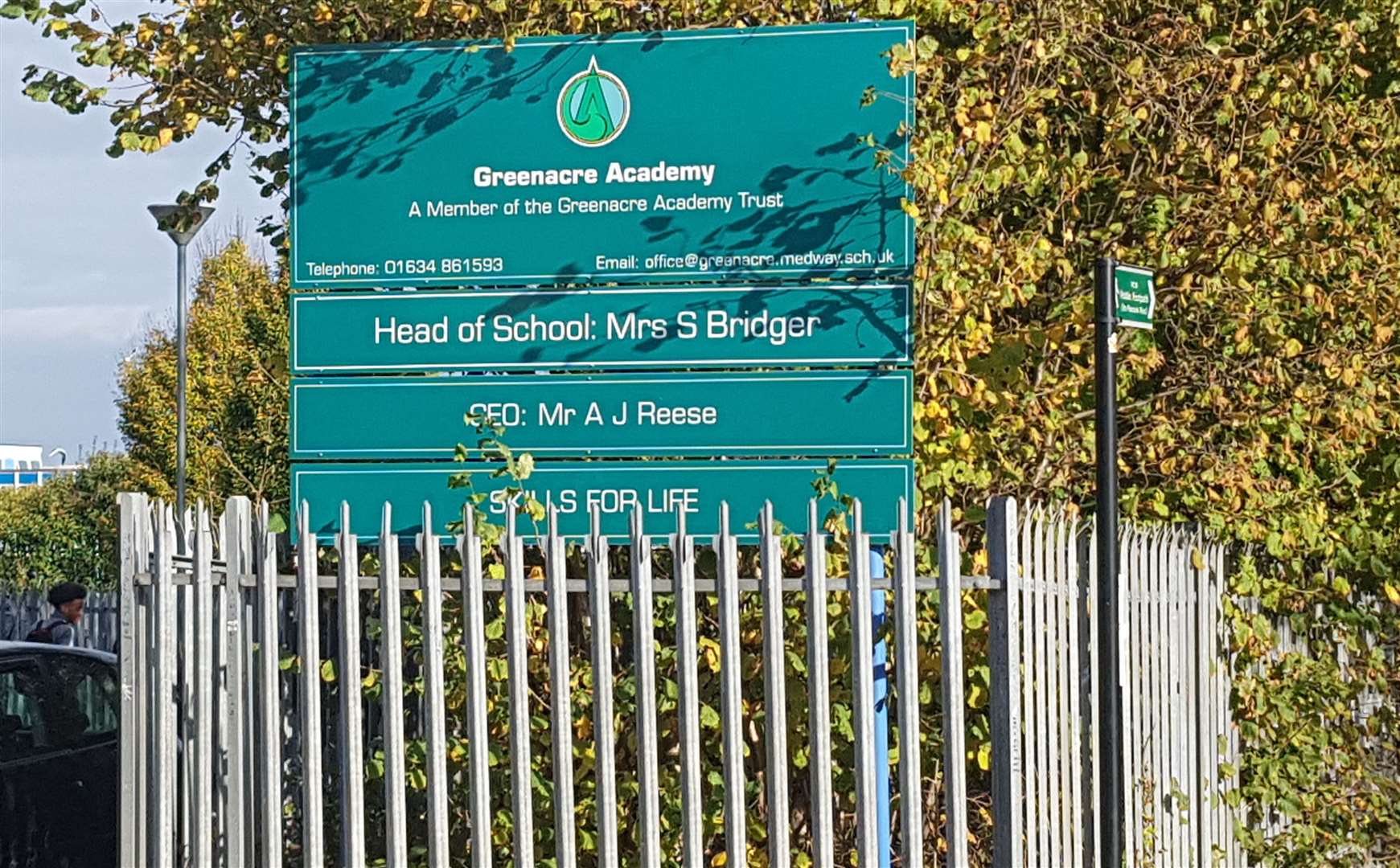 The violent scenes were caught on camera at Greenacre Academy in Walderslade