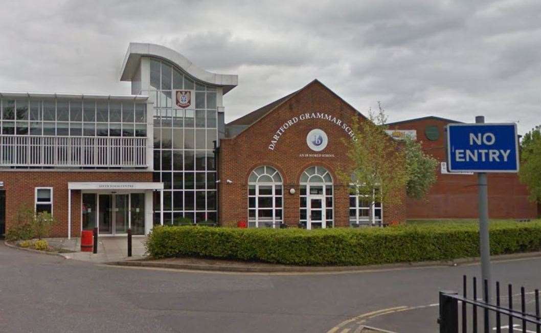 Dartford Grammar School consistently ranks among the best in the country. Photo: Google