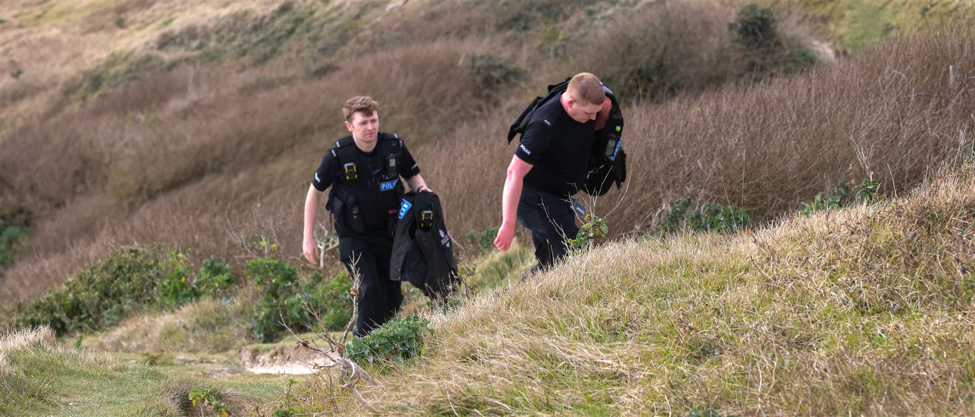 Police at the scene. Picture: UKNIP