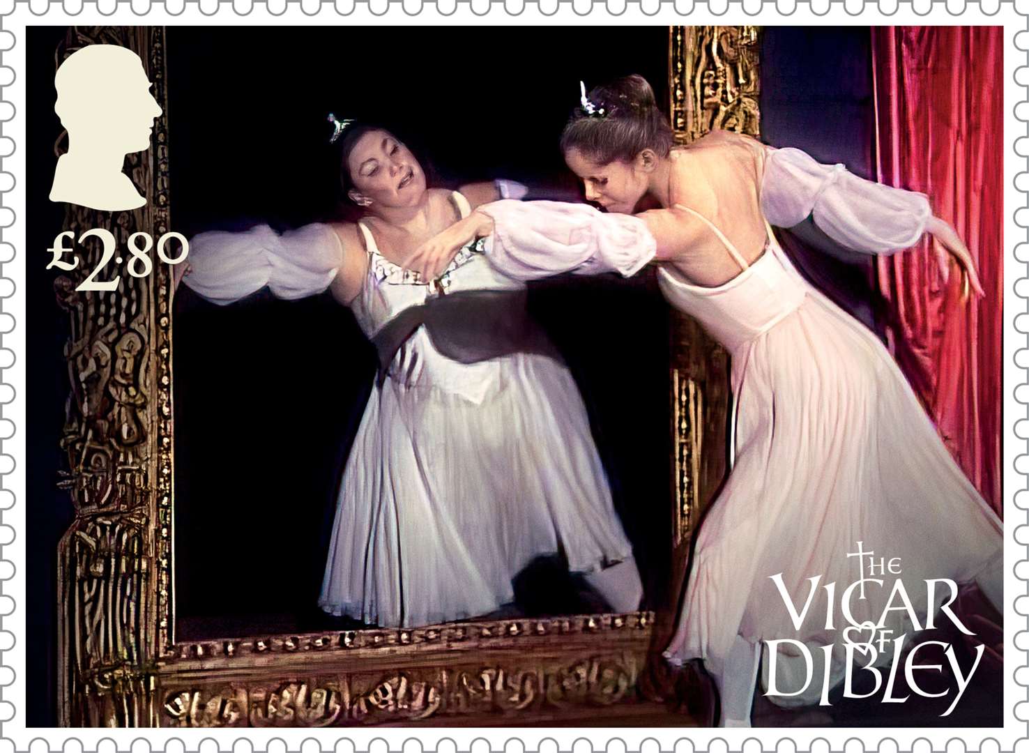 Geraldine performs a ballet duet with Dame Darcey Bussell.