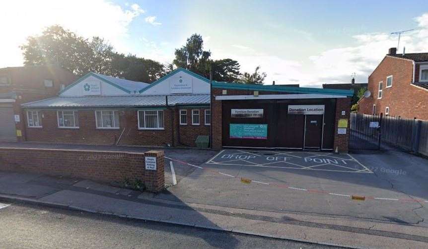 The Heart of Kent Hospice shop in Hall Road, Aylesford, pictured before the theft. Picture: Google