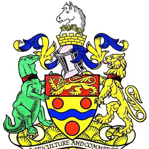 The Maidstone coat-of-arms features Iggy