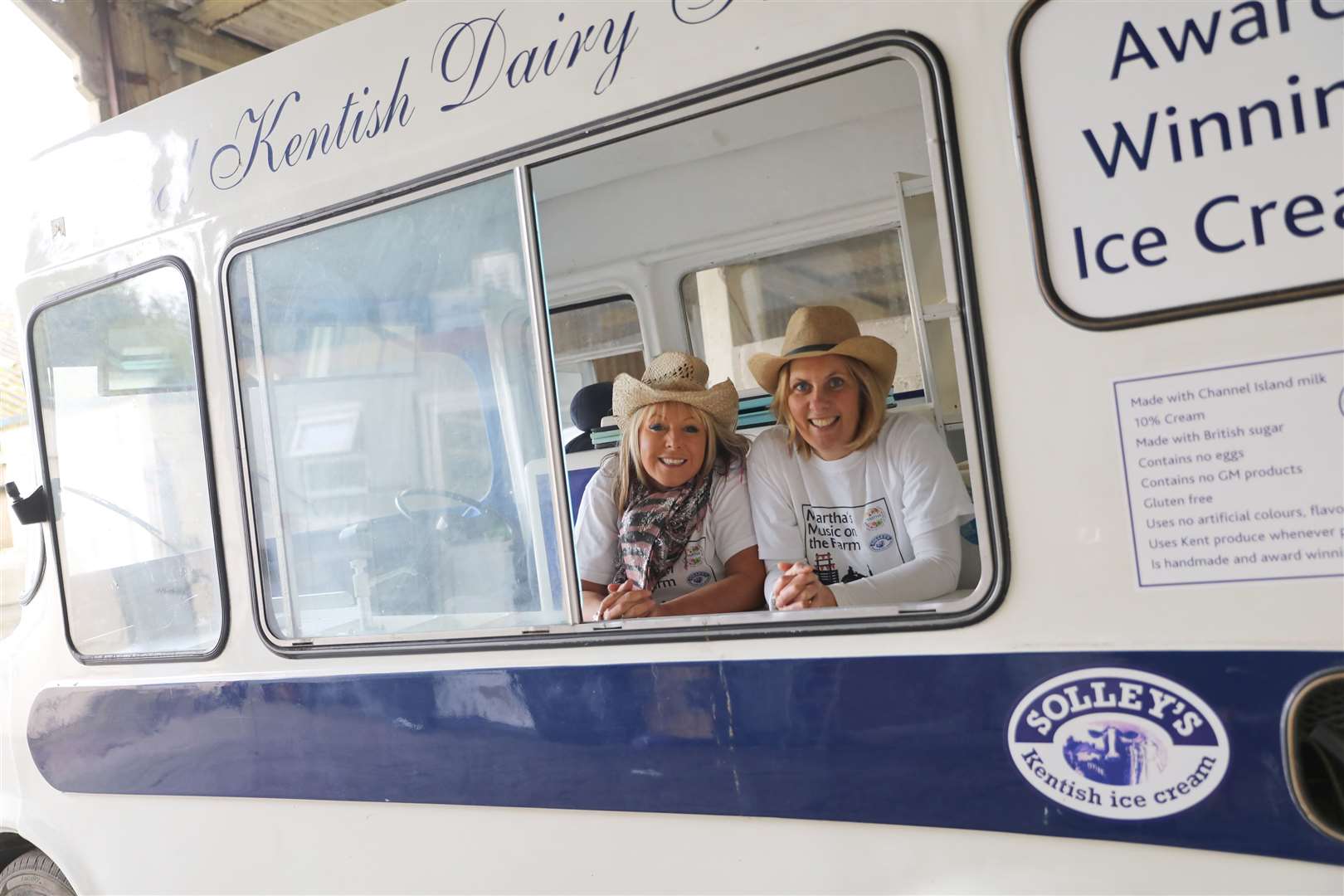 Kerry Banks of Martha Trust with Katie Morrison of Solley’s Ice Cream Parlour & Farm are looking forward to Music on the Farm next month