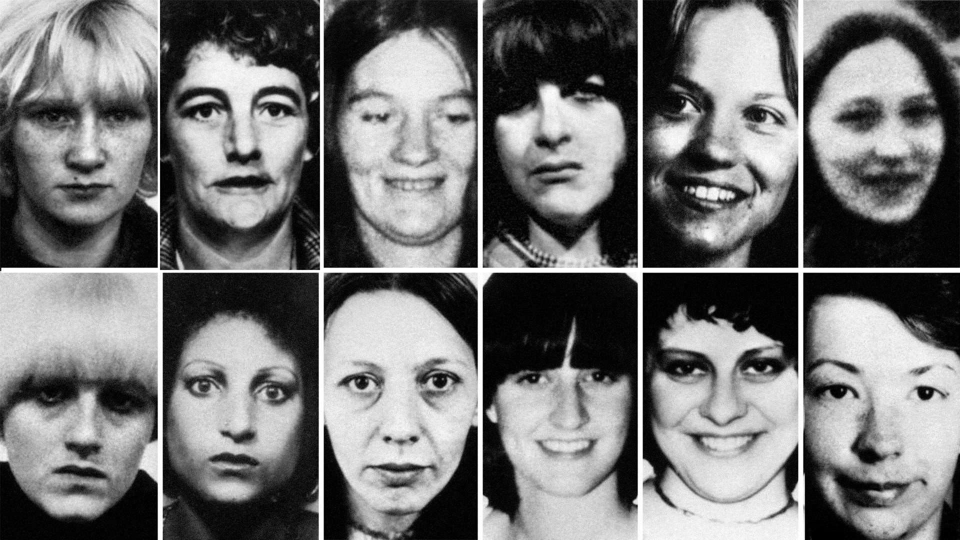 Twelve of the victims of Peter Sutcliffe (PA)