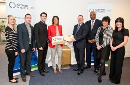 Dame Kelly Holmes visits Cabot Credit Management at Kings Hill