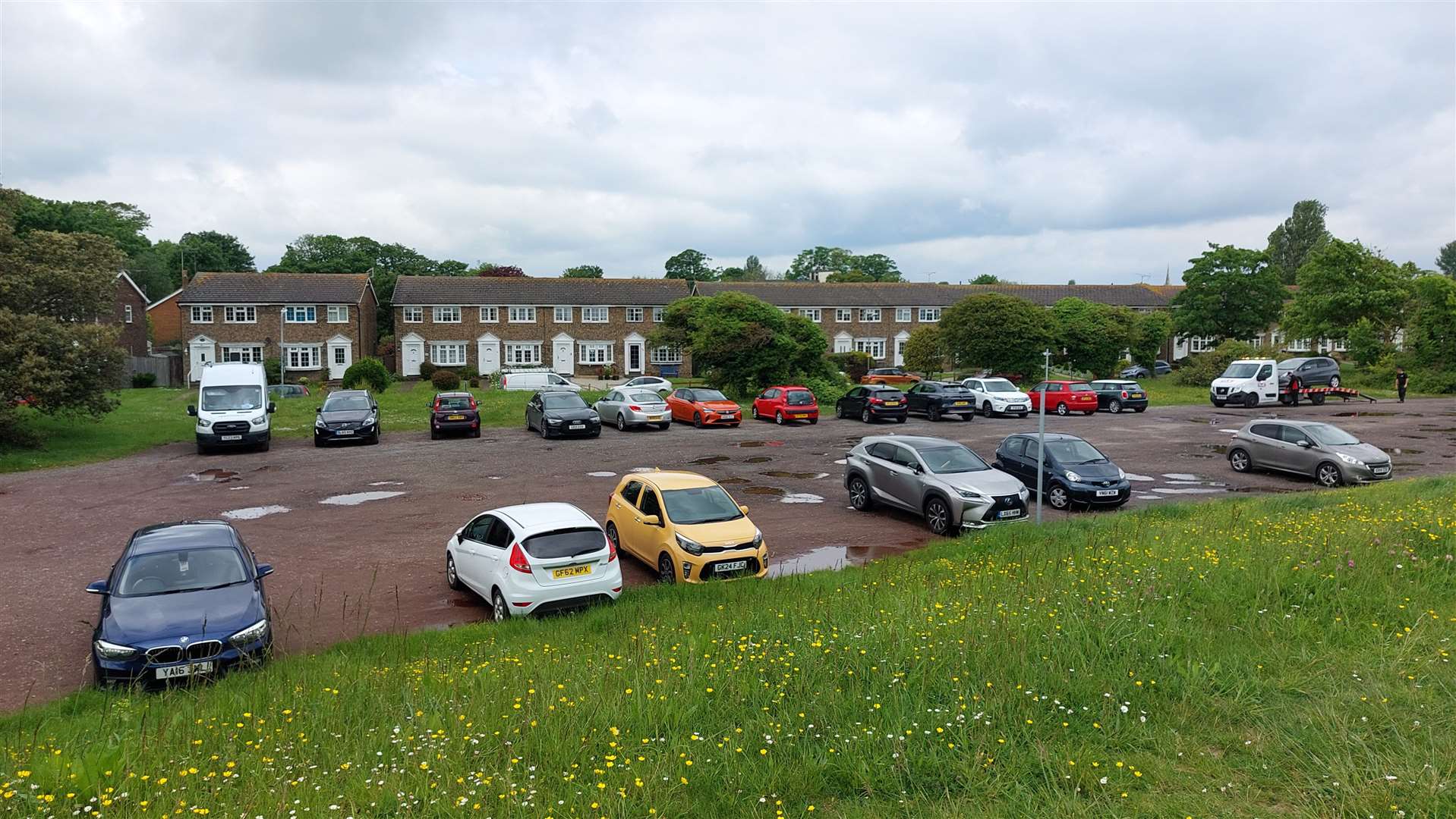 Borrow Pit car park is well used by visitors in Walmer, but suffers from potholes