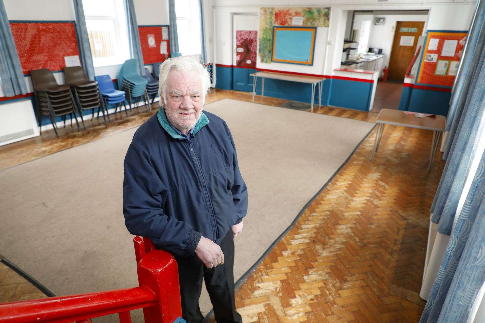 Chris Tyler inside the hall at Tower Hamlets. Picture: Barratt Homes