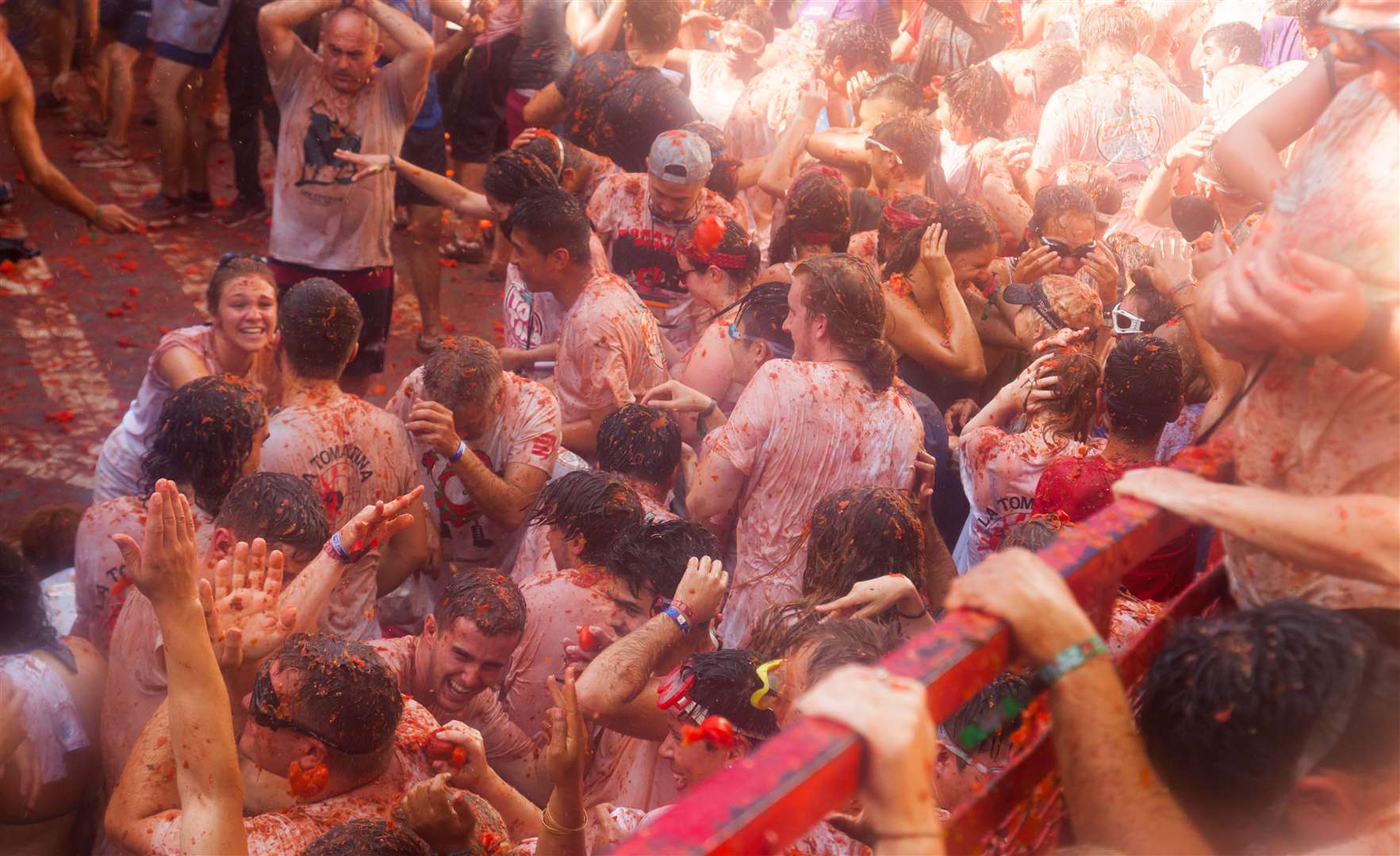 La Tomatina festival in the Spanish town of Bunol in 2018 where people throw tomatoes. The Weald Rural Games will have its own version. Picture: iStock/Jack F
