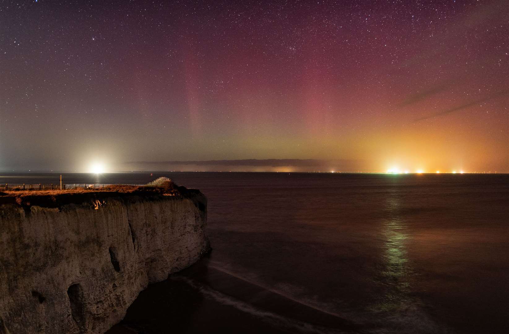 Rebecca Douglas captured these pictures of the Northern Lights from Botany Bay. Picture: Rebecca Douglas Photography