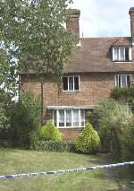 The cottage where the fire broke out. Picture: JOHN WARDLEY