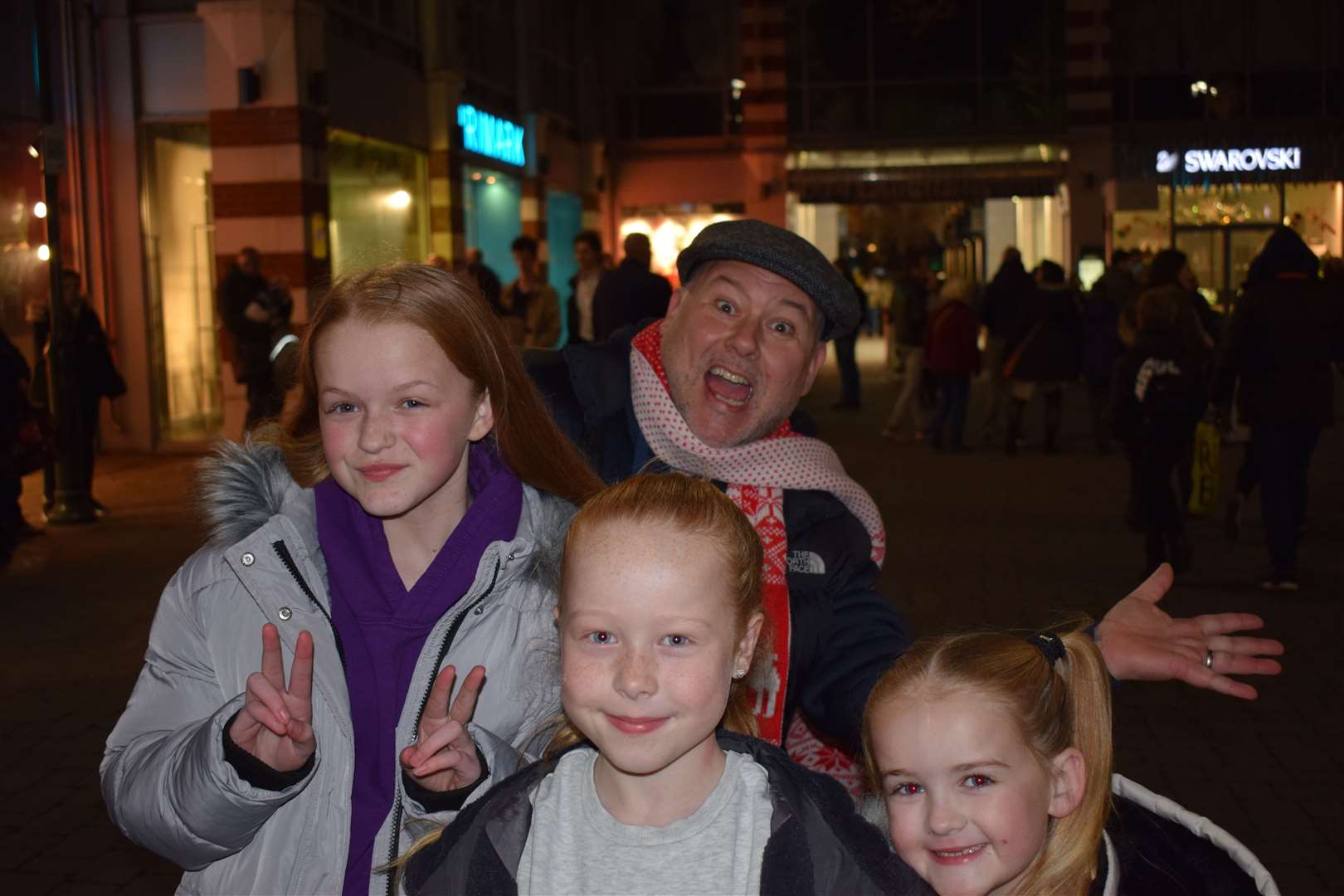 kmfm's Garry Wilson at the Canterbury Christmas lights switch-on event