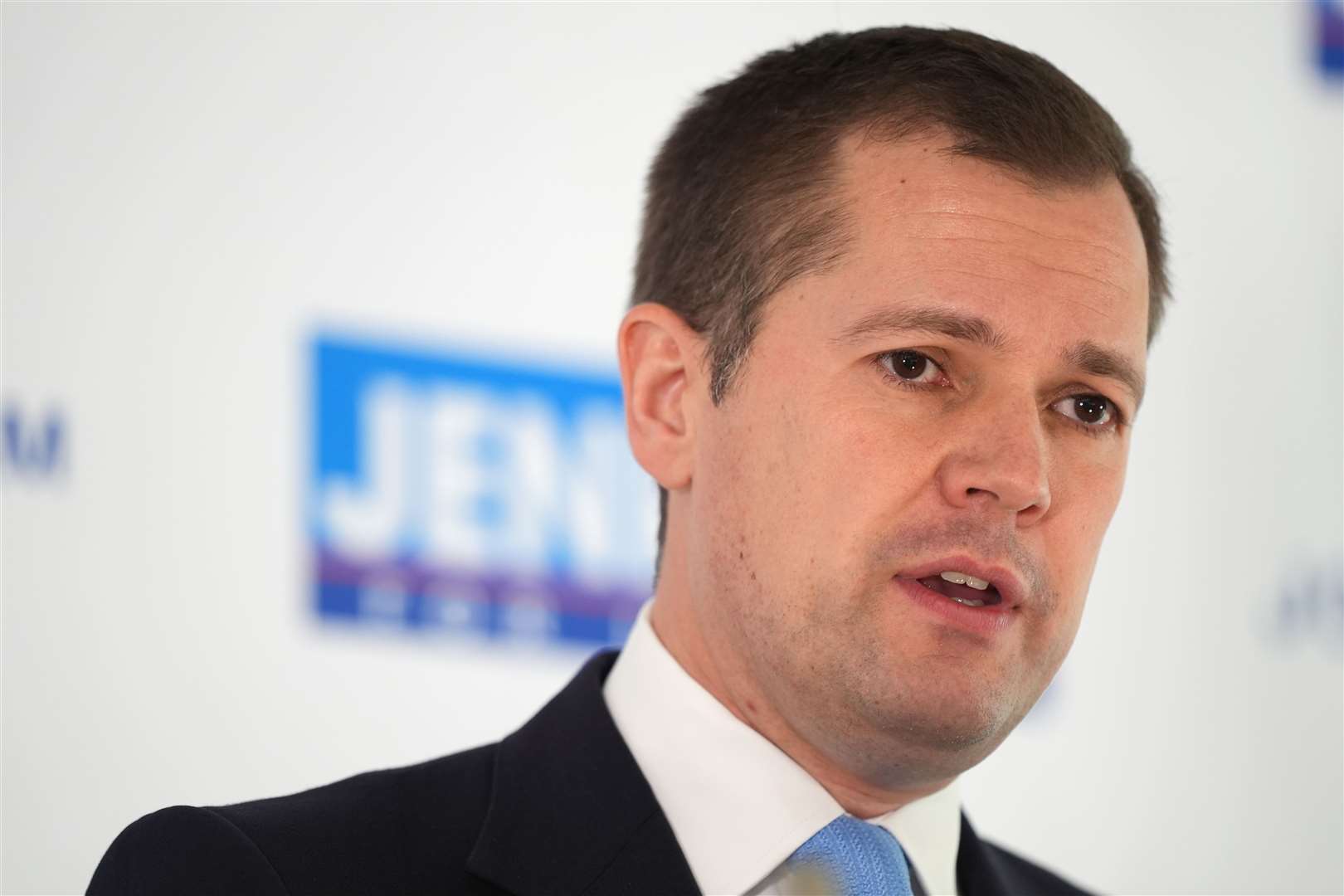 Conservative Party leadership candidate Robert Jenrick will go head-to-head in the final heat of the Conservative Party leadership contest with Kemi Badenoch (Jordan Pettitt/PA)