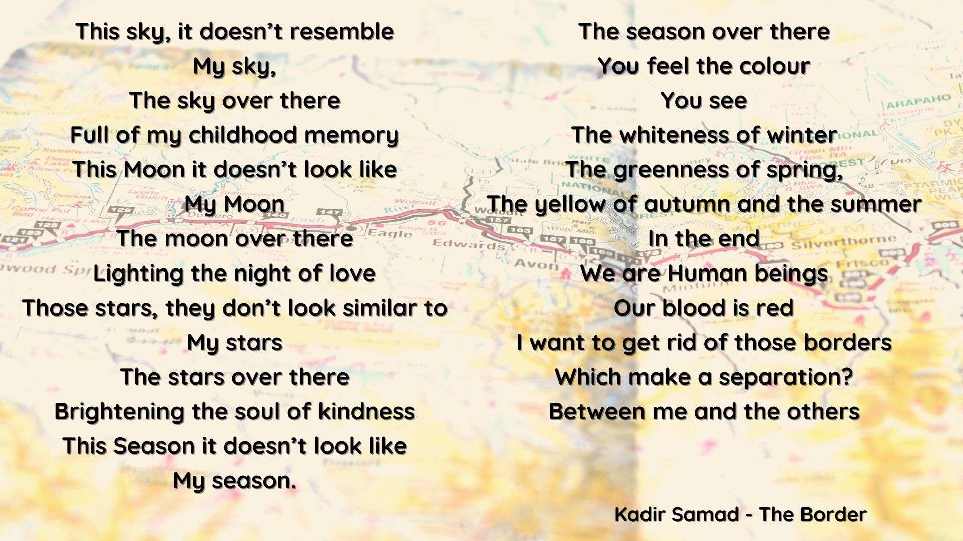 One of Kadir's poems