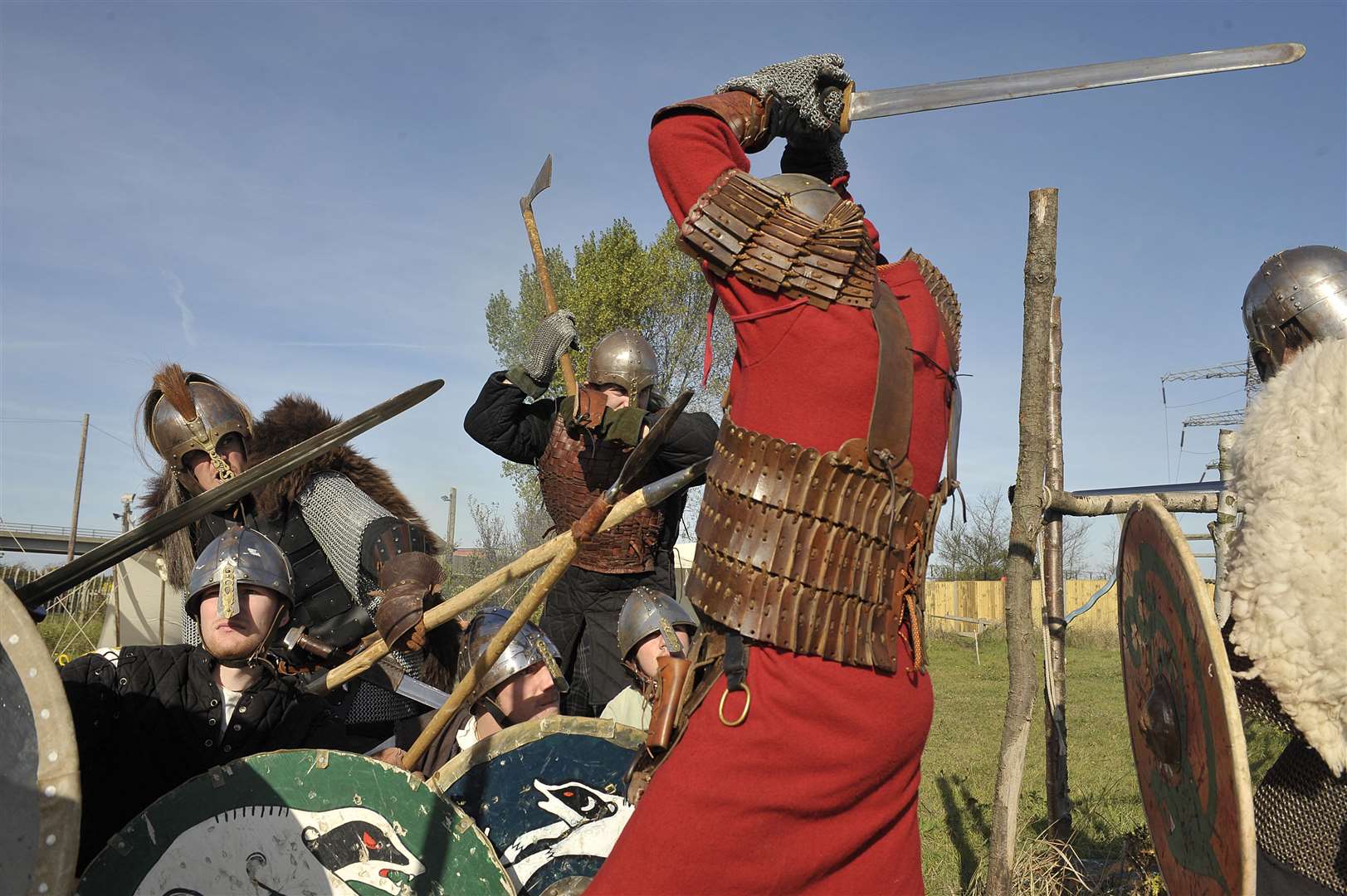 Viking re-enactments, such as this one above from an unrelated festival, are held all over the world and attract a wide following of all ages. Stock image