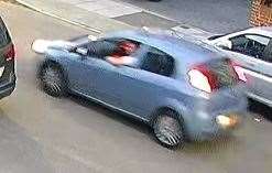 The Fiat Punto – believed to be a Grande model – is light blue with a noticeable dent in the front right wheel arch (Metropolitan Police/PA)