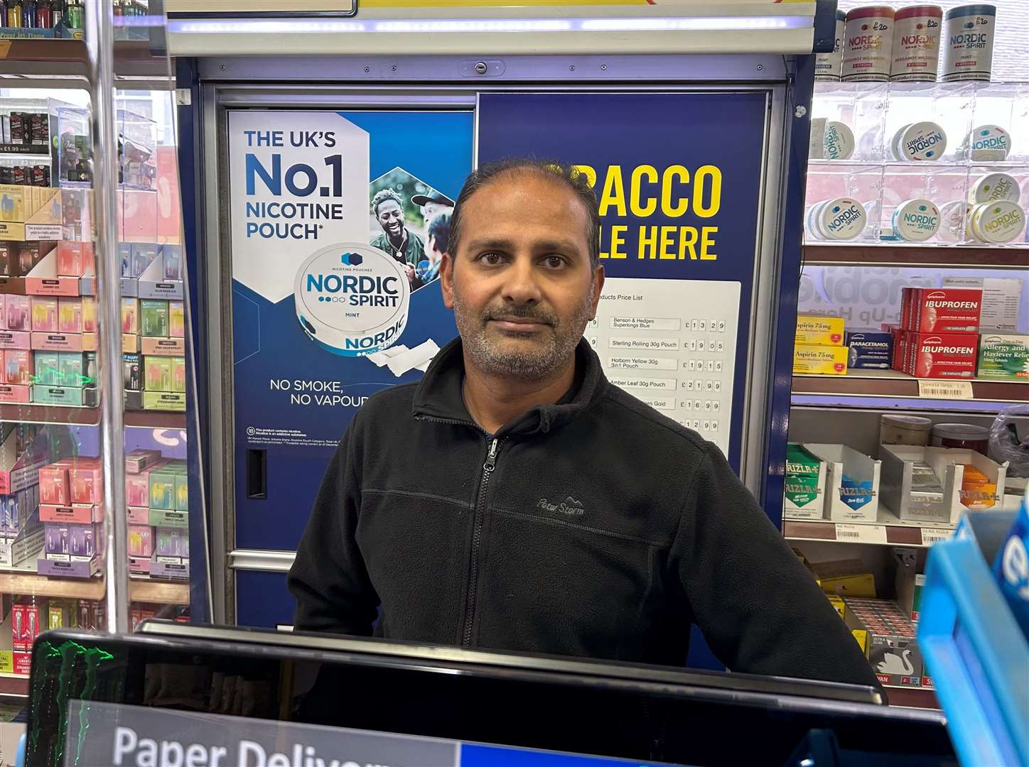 Dee Patel, who runs newsagent Bonbon, has lost between £400 and £500 a day due to the Wincheap gas works