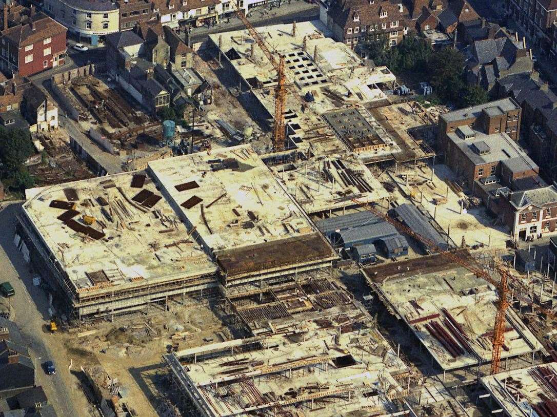 An aerial view of the Tufton Centre in 1974. Picture: Steve Salter