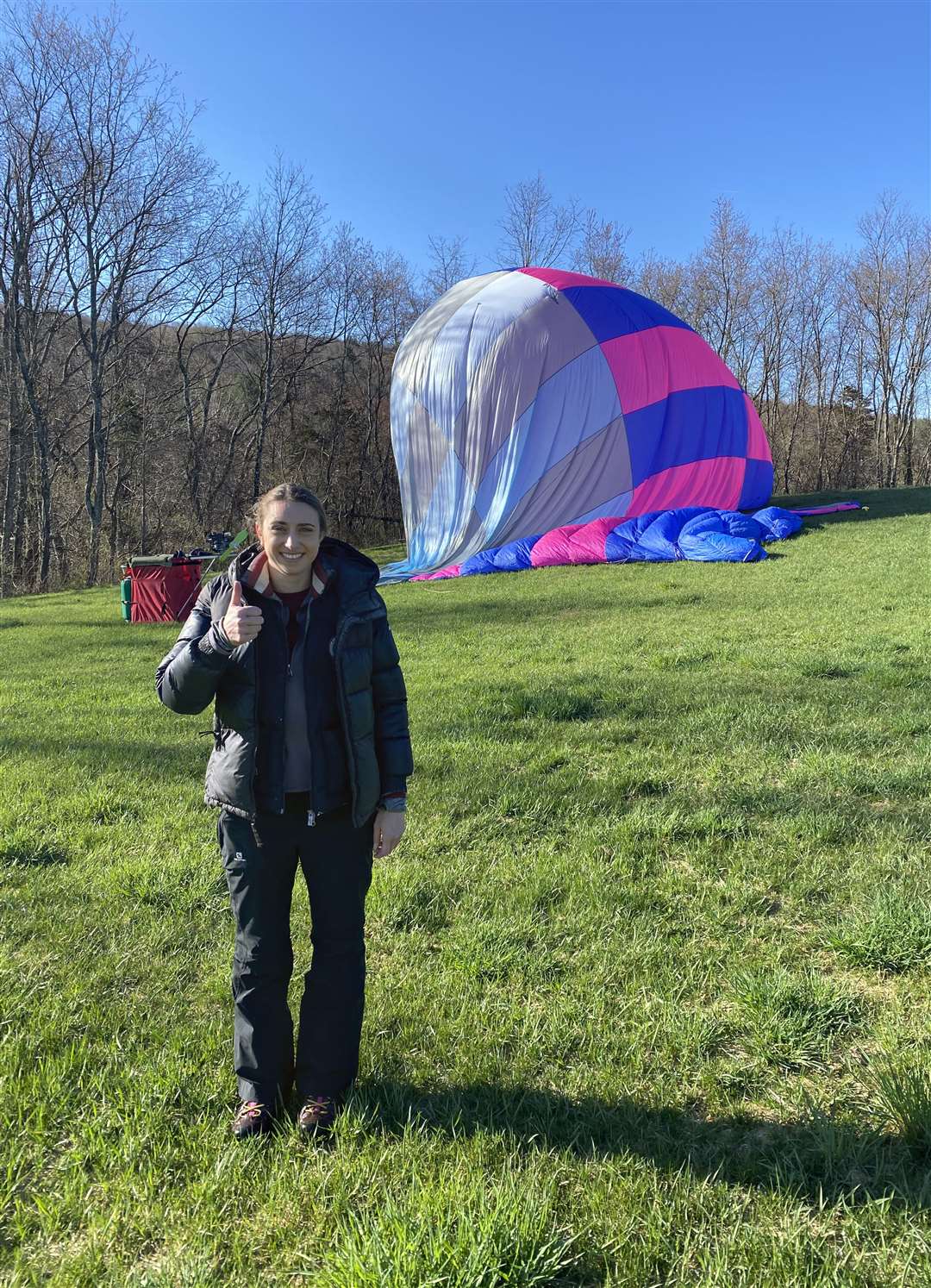 It was Alicia Hempleman-Adams’ first challenge in an airship (Handout/PA)