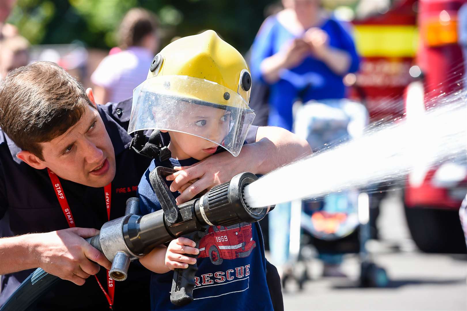 Oakley Crittenden at the last non-virtual open day at Ramsgate Fire Station in 2019 Picture: Alan Langley